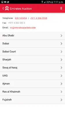 Emirates Auction android App screenshot 3